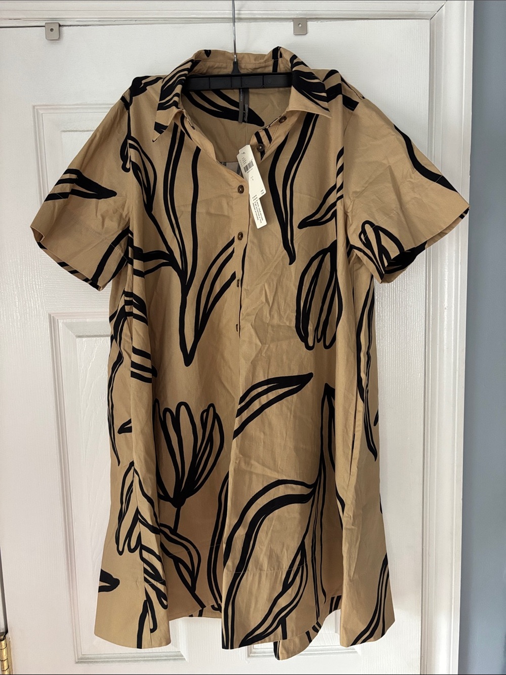 ANTHROPOLOGIE Pollie Short Sleeve Swing Tunic Dress NWT
